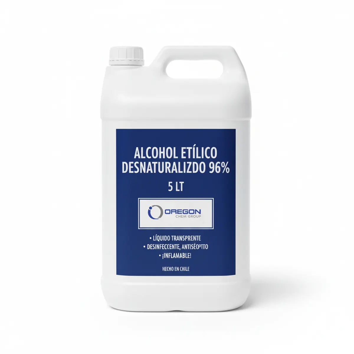 Alcohol etílico Desnaturalizado 96% 2 Alcol Etilico Desnaturalizado 96 5L